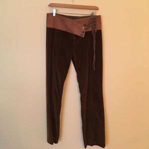 Single Brand Leather/Velvet Pants.